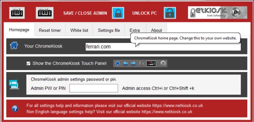 Netkiosk Khroma - Chrome kiosk mode made simple